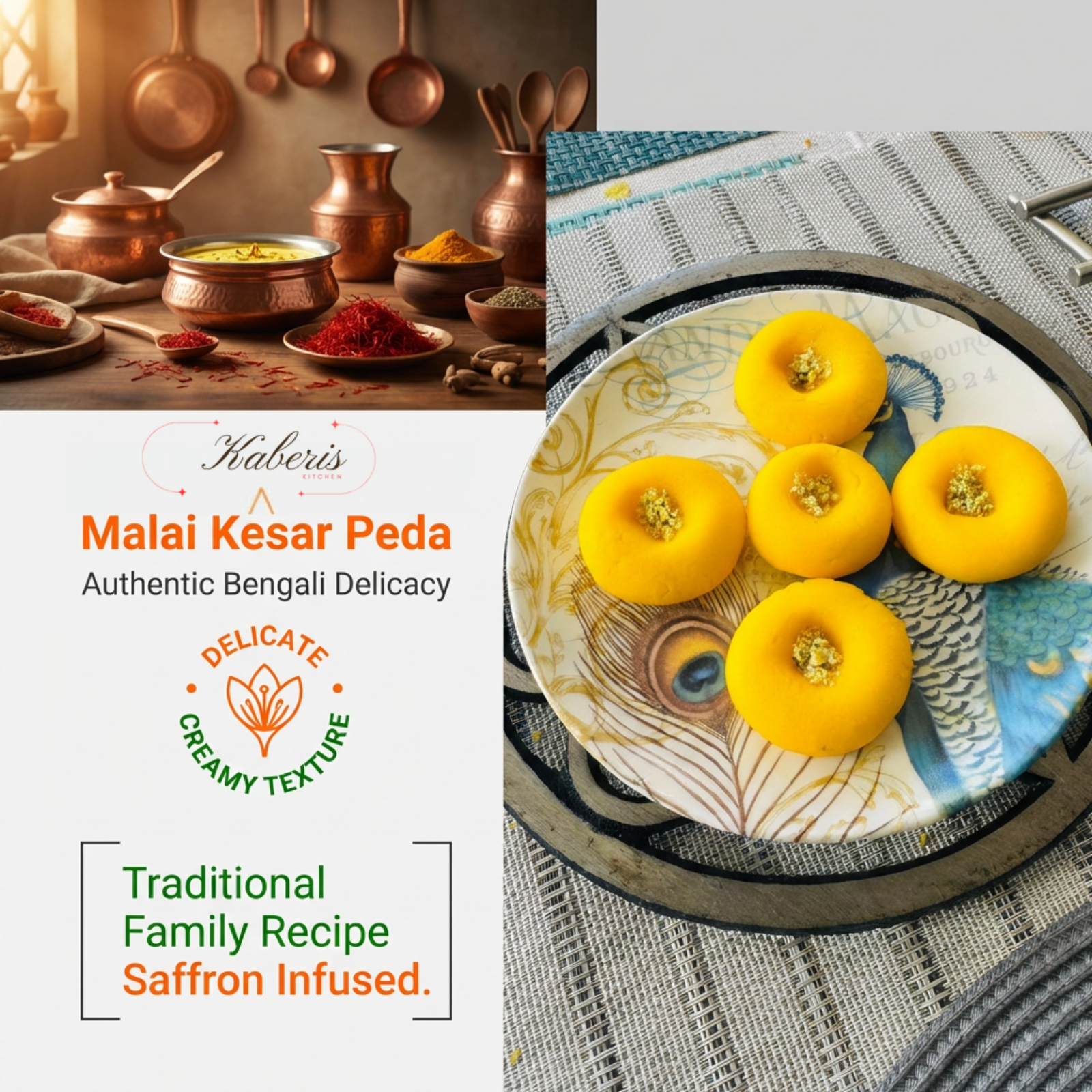 Malai Kesar Peda